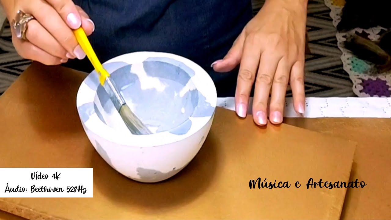 PASSO A PASSO: COMO FAZER VASO DE ARGAMASSA 🏺