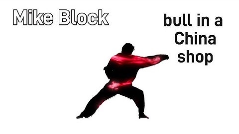 Mike Block - bull in a China shop