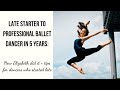 Tips for Becoming a Professional Ballerina after Starting Late with Elizabeth Sterling