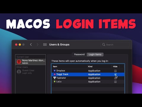 Start macOS Apps on System Startup with Login Items