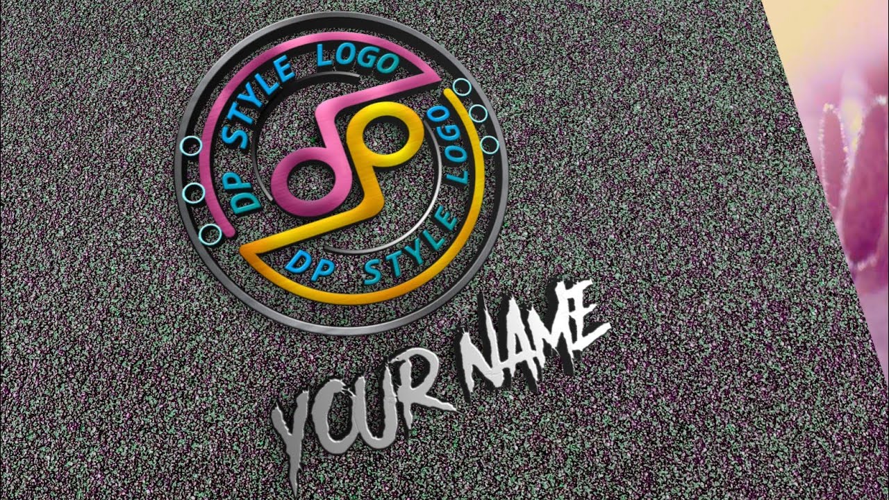 DP STYLE Logo Design ||How To Make A 3D Logo Designing On Android ...