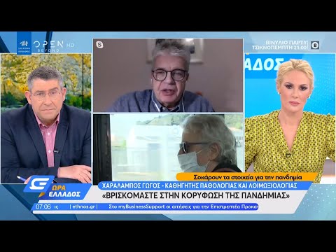 Χαράλαμπος Γώγος: Βρισκόμαστε στην κορύφωση της πανδημίας | Ώρα Ελλάδος 3/3/2021 | OPEN TV