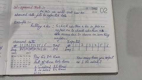 Lecture 6 Pattern Recognition (Chi-Squared Test)