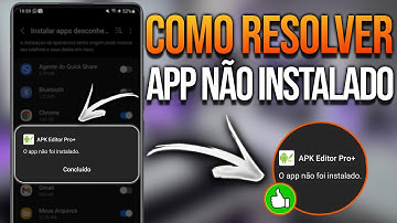 O APP NÃO FOI INSTALADO NO ANDROID? Resolvido!