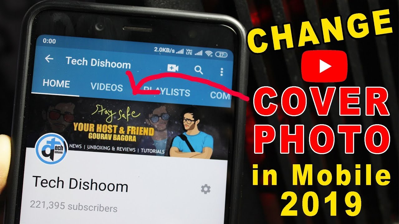 How To Change Youtube Channel Art Cover Photo On Android Ios
