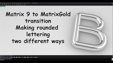 MatrixGold  Lettering