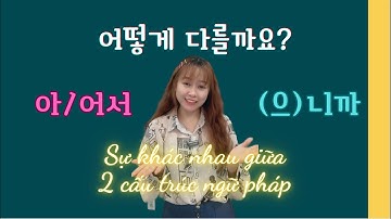 SO SÁNH NGỮ PHÁP 아/어서 VÀ (으)니까