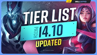 NEW UPDATED TIER LIST for PATCH 14.10  League of Legends