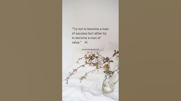 💡 Albert Einstein: Be a Person of Value, Not Just Success | Viral Quotes |