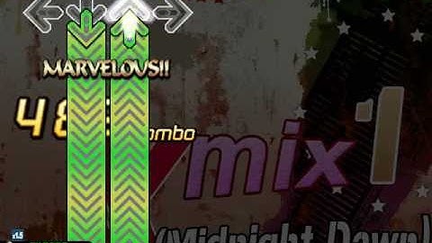 Xmix1(Midnight Dawn) [DDR X/StepMania/TRANS/Single-EXPERT] 99.260%