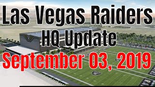 Las vegas raiders headquarters construction update taken on tuesday,
september 03, 2019. the hq is moving along nicely. you can see more of
inside walls ...