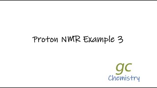 Proton NMR examples 3