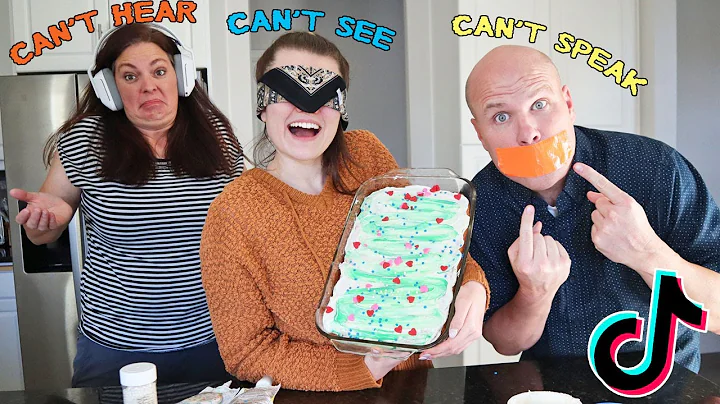 TikTok Baking Challenge! Can't See, Can't Hear, Ca...