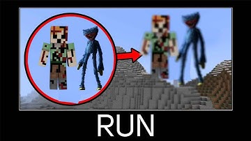 Minecraft wait what meme part 23(scary huggy wuggy and gigan alex)!!!!