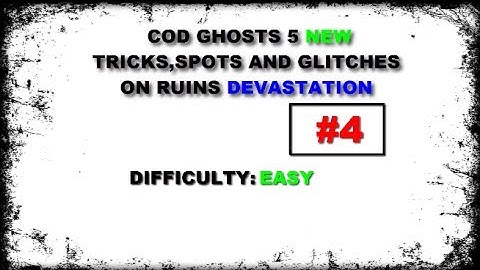 COD Ghosts NEW DLC DEVASTATION tricks,spots & glitches