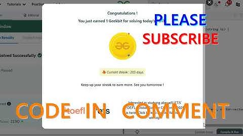 GFG POTD 18/06/2025 IN C++ MOST IMPORTANT INFORMATION | CODE IN COMMENT #geeksforgeeks #gfg #potd