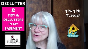 TINY TIDY: TWO TIDY & DECLUTTERS IN MY BASEMENT/collab with @TheHelpfulHome