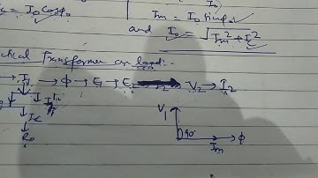 Phasor Diagram For Practical Transformer On Load (Module 3)