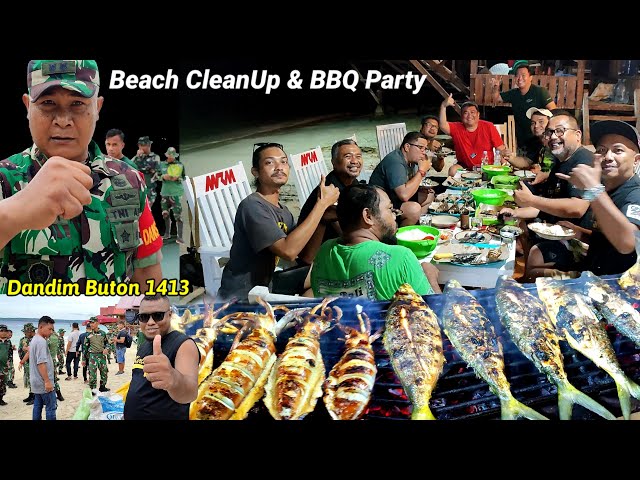 Cleanup Beach lanjut mancing, BBQ makan malam bersama Subscribe dari Dubai & Filipina 🇵🇭 class=