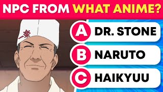 GUESS THE ANIME WITH NPC CHARACTERS | Anime Quiz - Hard Quiz screenshot 2