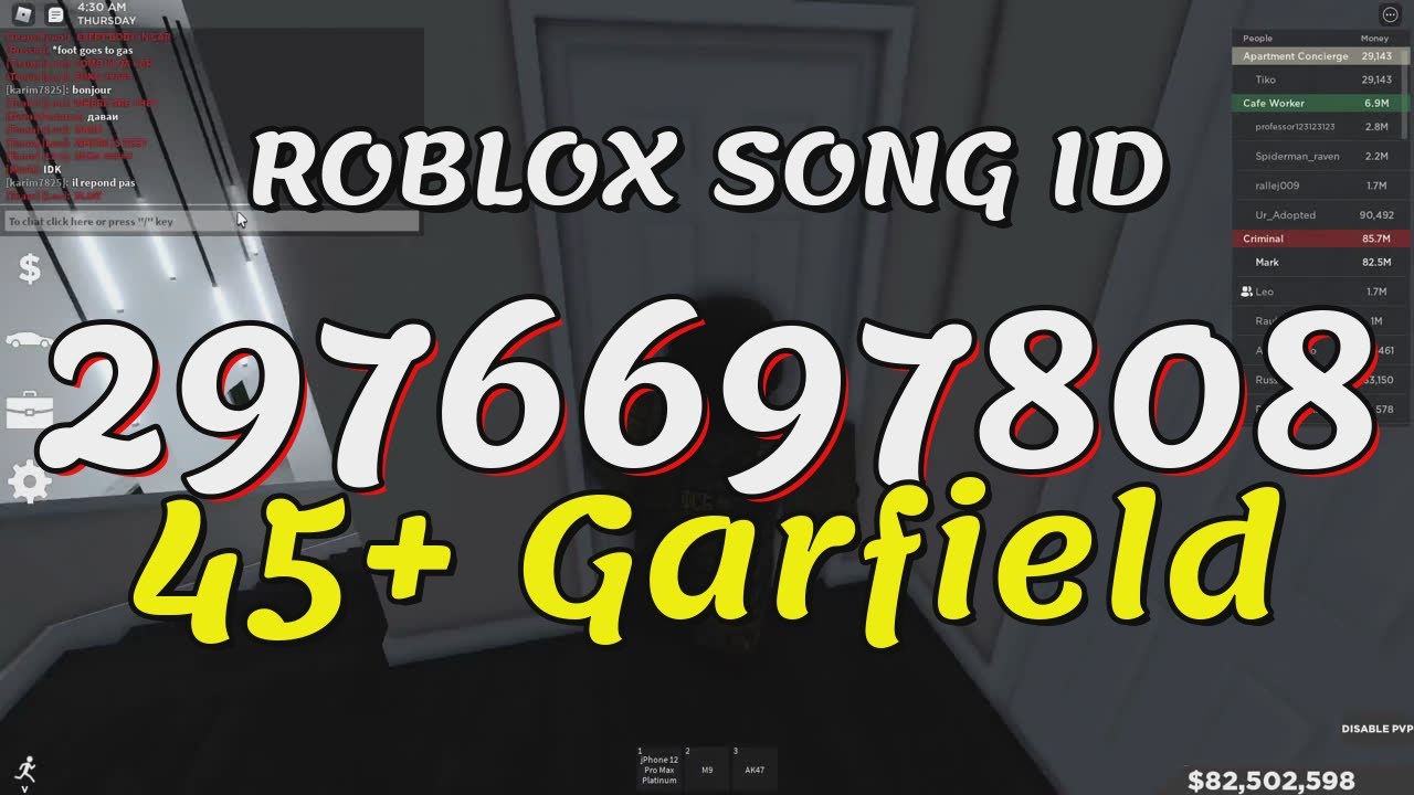 45 Garfield Roblox Song IDs Codes YouTube 