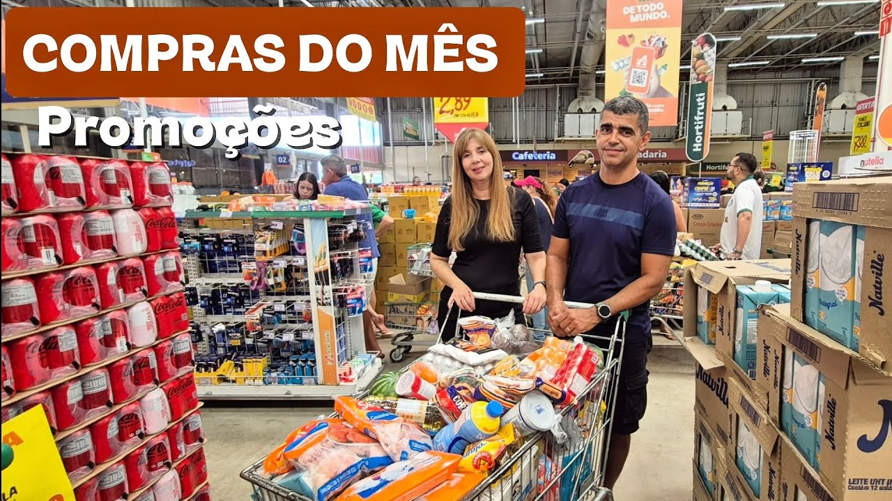 Fui Fazer Compras com o Marido no Atacadão 🍎🫒 Valor Total | Mostranto Tudo.