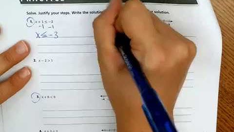 Algebra 2.2 Solving Inequalities by Adding or Subtracting