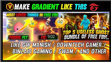 GW MANISH TEXT GRADIENT MOST USED IN ITS THUMBNAIL PART-3 @GWMANISH