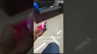 sound activated led wristband