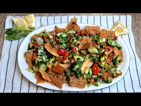 Fattoush Salad | Lebanese Bread Salad Recipe