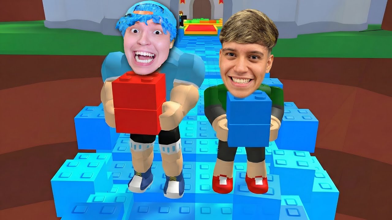 QUEM CONSTRUIR UMA PONTE MAIS RÁPIDO GANHA NO ROBLOX!!