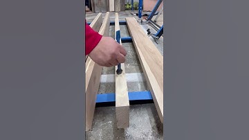 @WoodpeckersLLC clampzilla panel clamps for a table top glue up.  #woodworking #diy #diyprojects