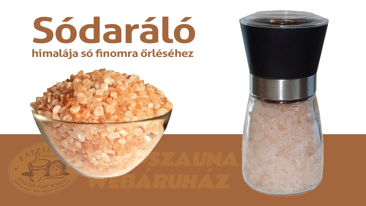 Sódaráló himalája só finomra őrléséhez | Pappszauna