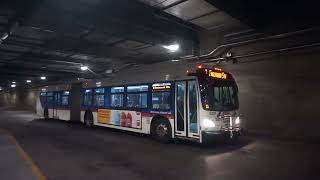 RTD Bus: Englewood Station bound XD60 9327 Rt.0 leaving Union Station Bus Terminal