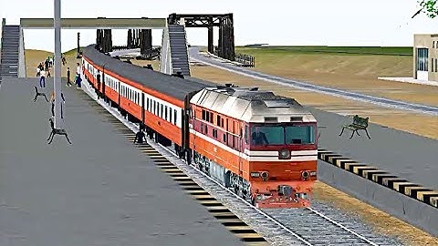 Train Sim - India Using Diesel Passenger Locomotive TEP70 - Simulasi Kereta Api