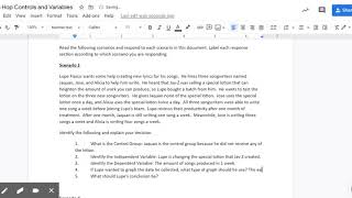 Hip Hop Controls and Variables - Google Docs