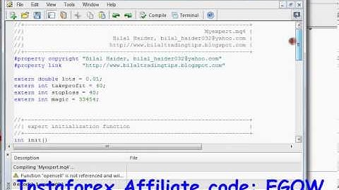Mql4 Programming tutorial 19  OrderSend function to place buy Trade