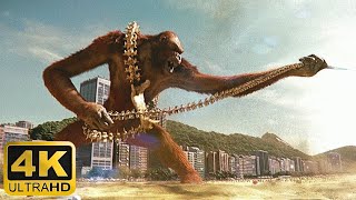 Skar King and Shimo arrive at Rio De Janeiro  Full Scene 4K  Godzilla x Kong: The New Empire