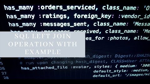 SQL LEFT JOIN Operation with an example In Urdu / Hindi - Learncodeweb