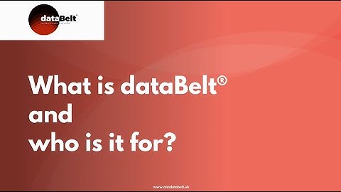 dataBelt® - What is dataBelt® and who is it for