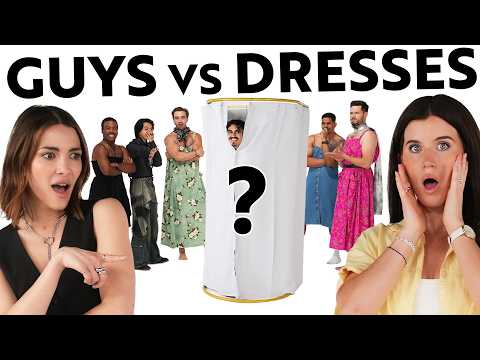 الرجال يرتدون الفساتين لأول مرة