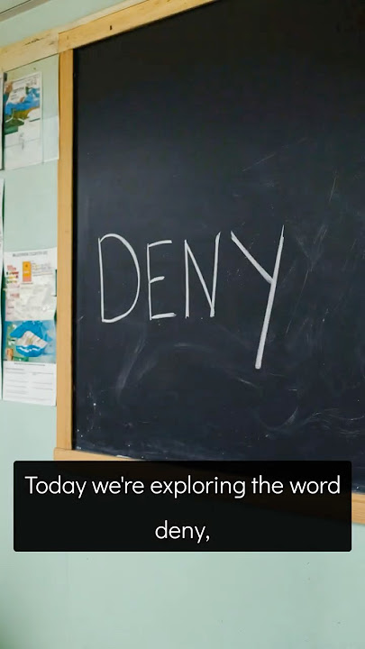 deny - Vocabtube Word Meaning Video