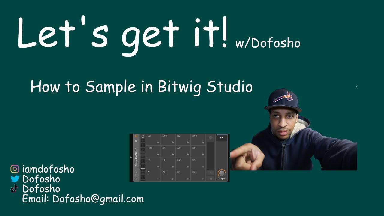 How to sample in Bitwig Studio. Boombap style - YouTube
