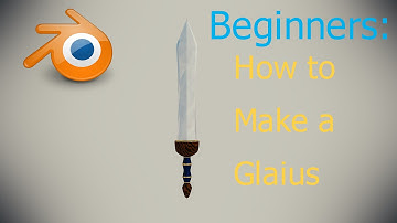 Blender 3d Beginner Tutorial: Model and Render a simple Sword