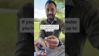 Water purification with shungite stone! #water #purificatoriacqua #shungite