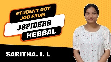 Placement Journey of BTECH Graduated as Software Developer | Jspiders Hebbal | SARITHA  I  L