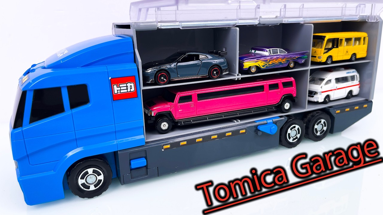 トミカ☆高級ミニカーを開封して豪華コンボイ発進！ホンダNSXも登場