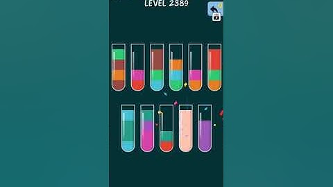 Water Color Sort Level 2387 2388 2389 2390 WalkThrough Solution Gameplay
