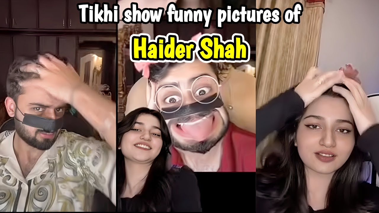 Tikhi shows funny pictures of Haider Shah 🤣 | Live with Haider & Kainat 