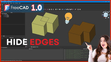 ✅How to Hide Edges After Boolean Operations in FreeCAD
